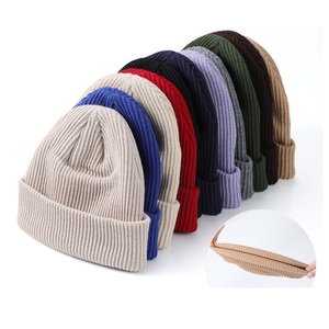 Bordado personalizado etiqueta acrílico Jacquard tejido invierno pescador Beanie sombrero calavera gorra Banies - Product Image 2