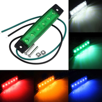 Luz LED de Advertencia Lateral para Camión y Remolque de 24v, Nueva, Precio de Fábrica, IP67 Impermeable, 5 Colores, 6 LED