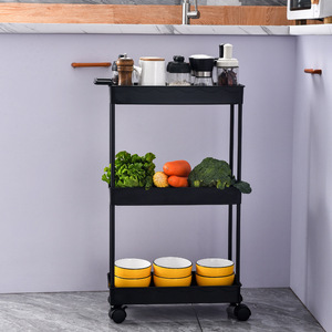 Debajo del escritorio estante organizador de mesa cesta de almacenamiento escritorio gabinete de alambre <span class=keywords><strong>carrito</strong></span> rodante - Product Image 2