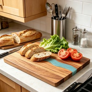 Tabla de cortar extra grande sin costuras para preparación de comidas, precio de fábrica, ideal para servir charcutería y quesos. - Product Image 4