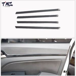 Full Set Interior Carbon Fiber Look Trim Sticker TMZ for Santa Fe DM 2013-2018 LHD Center Console Dashboard <strong>Door</strong> Accessories - Product Image 4