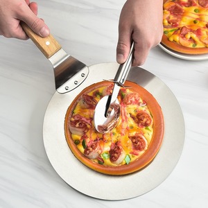 Offre Spéciale : Spatule à <span class=keywords><strong>Pizza</strong></span> en Acier Inoxydable de 10 Pouces avec Manche en Bois – Outil Essentiel pour <span class=keywords><strong>la</strong></span> Cuisson de <span class=keywords><strong>la</strong></span> <span class=keywords><strong>Pizza</strong></span> - Product Image 4