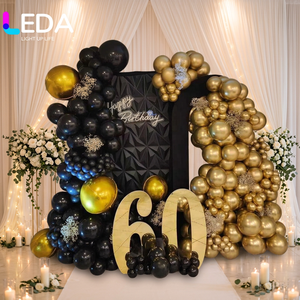 LEDA <b>PVC</b> Number Wedding Design Stage <b>Pvc</b> Acrylic Wedding Backdrop Gold Arch Wedding Backdrop For Party Decoration - Product Image 1