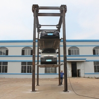 Ascenseur de stationnement de voitures personnalisé en usine, 3 étages, 4 niveaux, tandem, colonne de stockage automobile, à quatre poteaux, triple, quadruple, empilable, pour valet de voiture