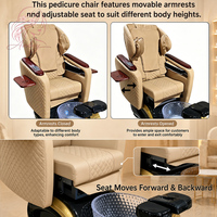 Fauteuil de pédicure électrique moderne sans tuyauterie, fauteuil de massage confortable pour spa des pieds, pour salon professionnel de pédicure et soins des pieds