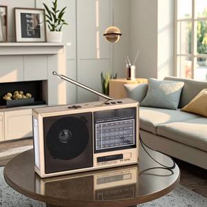 <span class=keywords><strong>Radio</strong></span> portable <span class=keywords><strong>FM</strong></span>/AM/SW BT/USB/TF avec lampe torche LED, port AUX, haut-parleur intégré, <span class=keywords><strong>radio</strong></span> numérique - Product Image 5