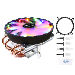QiuzAim 4 히트 파이프 3PIN/4PIN PWM <span class=keywords><strong>CPU</strong></span> 쿨러 냉각 팬 구리 인텔 1700 775 1150 1151 1155 1156 1200 1366 X76 AM3 프로세서 - Product Image 1