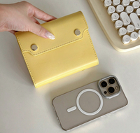Mini A6 PU-Leder 6-Ring-Ordner Planer mit Druckknopfverschluss Taschennotizbuch mit Kartenfächern Individuelles Logo A7 Budget-Ordner Journal