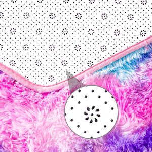 Alfombra Hexagonal Rosa para Tienda de Princesas, Alfombra Suave y Peluda para Habitación Infantil, 4x4.6 Pies, Alfombra de Peluche para Niñas - Product Image 4