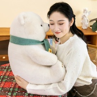 Boneka Beruang Kutub Tenggelam Mia Wholesale Plush, Boneka Teddy Bear, Mainan Hewan Isi Dakron, Logo Dapat Disesuaikan untuk Hadiah Anak-Anak