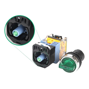 Interrupteur rotatif YHBS-38-22RD 10A avec LED, diamètre du trou de 22 mm, matériau ABS, indice de protection IP65, frais de port non inclus - Product Image 5