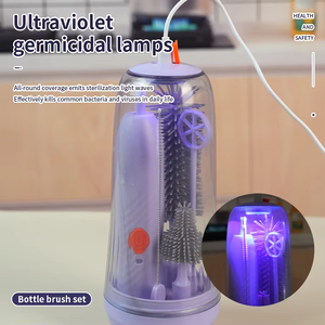 Wholesale Rechargeable Travel Electric 360 Degree Cleaning Brush Set for Baby Bottles - Product Image 6