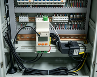 Compteur d'énergie monophasé sans fil Acrel ADW310 sur rail DIN avec options LORA 4G WIFI et transformateur de courant à noyau divisé (Open CT)
