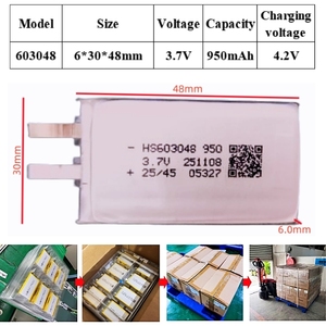HS 603048 3.7V 5000mAh 超薄型 2mm ハードケース セミソリッドステートバッテリー RCカー ドローン用 - 14.8V 15000mAh 16000mAh 4S/6S/8S オプション - Product Image 3