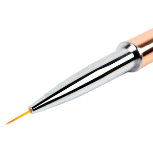 Pincel delineador de uñas <span class=keywords><strong>BQAN</strong></span> con mango metálico color oro rosa, pincel para pintar y dibujar con gel, pincel para decoración de uñas de doble uso. - Product Image 6