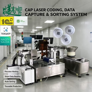 Machine de marquage laser hautement intégrée qui collecte les données du code de lot en temps réel et permet un contrôle complet de la traçabilité du processus pour les bouchons - Product Image 1