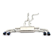 Échappement arrière MPER pour Porsche Cayenne 92A 958.2 en acier inoxydable T304, sonorité réglable, montage direct, prêt à l'emploi