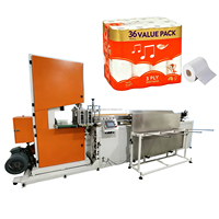Máquina automática de corte de rollos de papel con sierra de cinta para taller de fábrica de pañuelos, máquina cortadora de rollos gigantes para toallas de cocina