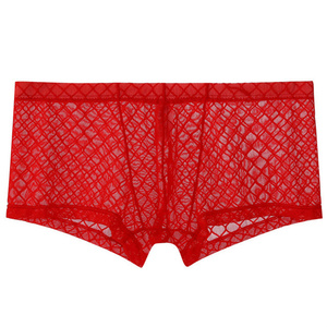 Slip da <span class=keywords><strong>Uomo</strong></span> in Rete Morbida e Traspirante, <span class=keywords><strong>Intimo</strong></span> Maschile <span class=keywords><strong>Sexy</strong></span> dal Design Accattivante, Boxer Trasparenti - Product Image 6