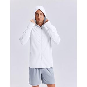 Sudadera con capucha completa con protección solar UPF50+ para hombre, ligera, de manga larga, para pesca y senderismo, con bolsillos. - Product Image 3
