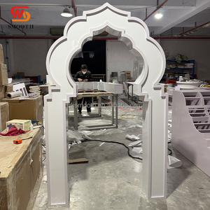 SMOOTH Custom Heavy Duty <b>Wedding</b> Stage LED Backdrop Glowing Muslim Indian White With Warm Light Festival Acrylic <b>Wedding</b> Arch - Product Image 3