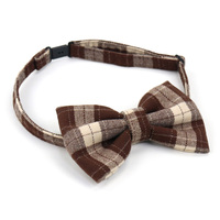 Colliers de sécurité ajustables pour chatons et petits chiots, collier à nœud papillon à carreaux pour chat