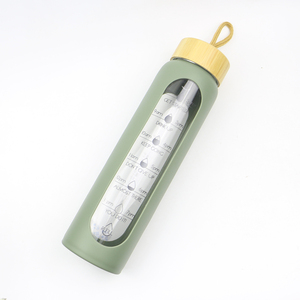 Bouteille d'eau <span class=keywords><strong>en</strong></span> verre borosilicate trempé de 1000 ml avec couvercle et étui de protection, résistante aux chutes de 1,5 m sur béton, sans BPA - Product Image 6