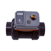 Vanne à boisseau sphérique industrielle en PVC à double union, actionneur marche/arrêt AC220V, fabricant OEM de vannes de régulation d'eau, Chine