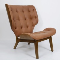 Chaises de salon rembourrées en bois courbé meubles fauteuil maison utilisé moderne confortable chaise longue à dossier haut chaise mammouth norr11