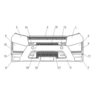 Khung thép lắp ráp cản trước ô tô, phụ tùng thân xe OEM, <span class=keywords><strong>b</strong></span>ền chắc - Product Image 1