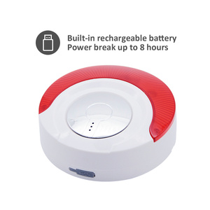 Sirène d'alarme intérieure sans fil unidirectionnelle 433MHz 868MHz 100dB haut décibel avec prise d'alimentation UE et batterie de secours pour l'alarme de mise au point - Product Image 6