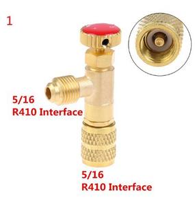 Soupape <span class=keywords><strong>de</strong></span> sécurité <span class=keywords><strong>de</strong></span> remplissage <span class=keywords><strong>de</strong></span> liquide <span class=keywords><strong>de</strong></span> climatisation en cuivre R410A R22 Réfrigérant Adaptateur <span class=keywords><strong>de</strong></span> <span class=keywords><strong>recharge</strong></span> 1/4 HS103 Outil - Product Image 6