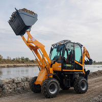 Mesin Penggali Backhoe Loader Kecil 2 Ton yang Dapat Ditarik, Pengiriman Gratis, Harga Pabrik untuk Penggunaan Rumah dan Pertanian