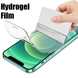 Película hidráulica curvada 2 em 1, para iphone 13, macia, hd, fosca, azul, raio, protetor de tela, para iphone 12/11/6/7/8/x/xr/xs/max, venda imperdível