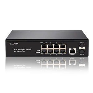 48V 802,3 Af en PoE + Red <span class=keywords><strong>8</strong></span> Puertos 1 Sfp Poe Switch <span class=keywords><strong>Hiwatch</strong></span> - Product Image 4