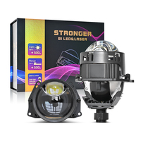 Lente de proyector de lentes bi LED láser de fábrica 3,0 70W 6000K H4 H7Car Bi-Led lente de proyector faro láser con cuentas dobles