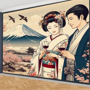 Hiasan Dinding Seni Jepang Courtesan Kuniyoshi Utagawa <span class=keywords><strong>Tapestry</strong></span> Prajurit Ninja Jepang untuk Dekorasi Kamar Tidur Ruang Tamu - Product Image 6