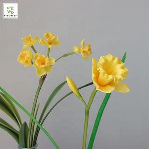 Fiori Artificiali di Narciso in Stile Dolce in PU, Effetto Realistico, Centrotavola Decorativo per Soggiorno, Fiori in Plastica all'Ingrosso - Product Image 6