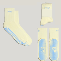 Chaussettes de yoga  antidérapantes et  Chaussettes d'entraînement Pilates souples et respirantes pour femmes avec adhérence
