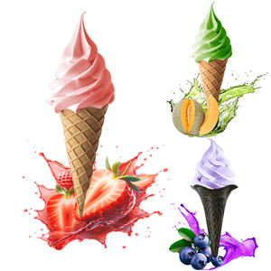 Poudre de crème glacée molle aux myrtilles fruitées, saveur riche et onctueuse, best-seller pour camions de cuisine, expédition mondiale 1kg - Product Image 3