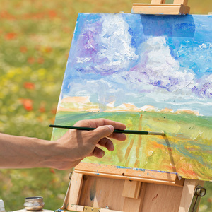 Bức tranh lớn cho bức tranh, nguồn cung cấp nghệ thuật Bông Vải Lanh pha trộn bức tranh vải, kéo dài vải trống cho sơn dầu & Acrylic - Product Image 6