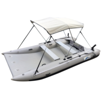 Venta de fábrica, barco de catamarán de carrera inflable con barco pequeño, barco de alta velocidad