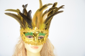 All'ingrosso giallo artigianato a buon mercato pollo luminoso fantasia decorazione mascherata viso piuma d'oca maschera <span class=keywords><strong>per</strong></span> <span class=keywords><strong>Halloween</strong></span> - Product Image 3