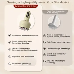 <span class=keywords><strong>Cepillo</strong></span> de Masaje Meridian Eléctrico Gua Sha Recargable con Terapia de Luz Roja y Función Vibratoria para Alivio del Dolor en el Hogar - Product Image 6