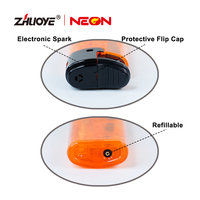 Briquet électronique pliable MK pour cuisine, torche à gaz miniature avec couteau, boîte de présentation, cigarettes en plastique, coupe-vent moderne