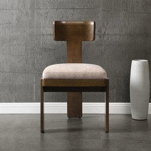 Juego de 2 <span class=keywords><strong>sillas</strong></span> de comedor tapizadas modernas <span class=keywords><strong>para</strong></span> apartamento, <span class=keywords><strong>sillas</strong></span> laterales de tela con asientos beige, patas de madera de caucho macizo marrón claro - Product Image 3