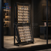 Vitrine moderne en acrylique et métal pour cartes à collectionner, présentoir pour cartes de baseball, support pour cartes TCG, équipement de vente au détail et étagères de présentation