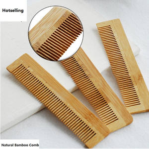 Fournitures hôtelières de haute qualité, peigne en bambou naturel, peigne avec logo personnalisé, antistatique, brosse à barbe en poils faits à la main, peigne pour le soin des cheveux - Product Image 5