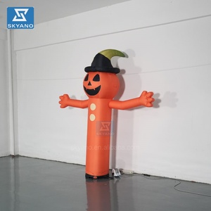 Sombrero <span class=keywords><strong>de</strong></span> bruja inflable <span class=keywords><strong>de</strong></span> Halloween modelo fantasma con luces LED para decoración <span class=keywords><strong>de</strong></span> patio - Product Image 5