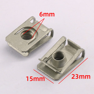Accesorios para Placas de Matrícula de Automóviles, Base de Tornillos para Placa de Matrícula, Lámina de Hierro, Clip en Forma de U para Fijación de Guardabarros, Sujetador Metálico - Product Image 4